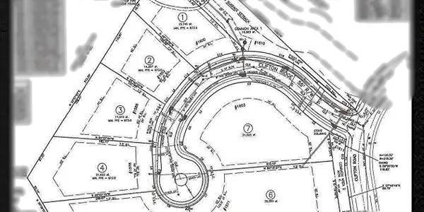 Olmsted Preserve subdivision site plan, not actual construction