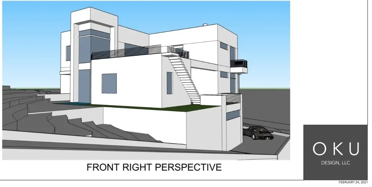 Conceptual rendering of a proposed home at Olmsted Preserve, not actual construction
